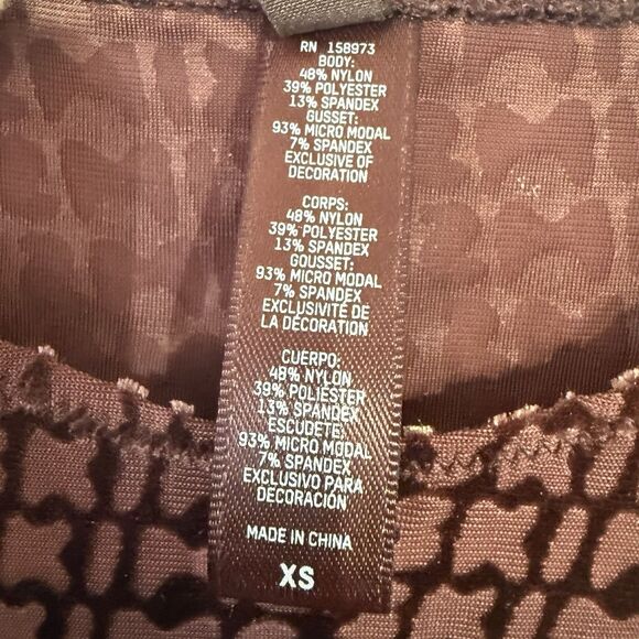 SKIMS Velvet Logo Bodysuit Color Chestnut Brown Womens Size XS NWT - Picture 6 of 9